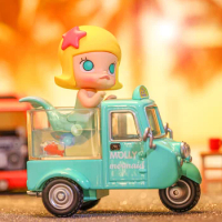 POP MART Molly Car Car Series Blind Box Toys Guess Bag Mystery Box Mistery Caixa Action Figure Surpresa Cute Model Birthday