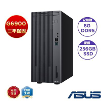 ASUS 華碩 H-S503MER-0G69000010 桌上型電腦(G6900/8GB/256GB SSD/DVD/180W/NON-OS/無鍵鼠)