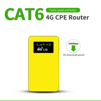 4G LTE Portable Cat6 300Mbps CPE Wifi Router Support Bands Band 1/3/5/7/8/20 New arrival Asia Africa Europe Version