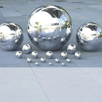 1Pcs Hollow Ball Dia 25~200mm Thick 2mm 304 stainless Steel Ball Party Mirror Metal Ball Sphere Home Garden Decoration
