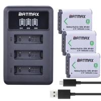 3x NP-BX1 NP BX1 Battery+LED 3 Port USB Charger for Sony DSC RX1 RX100 AS100V M3 M2 HX300 HX400 HX50 HX60 GWP88 AS15 ZV-1 Log
