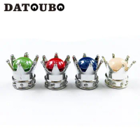 DATOUBO 16 pcs Silver Crown Blue green white red Gem Diamond Car Tire Tyre Valve Dust Caps Covers,air dust caps. Tyre Valve caps