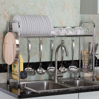 廚房不銹鋼水槽瀝水架水池置物架碗碟盤子控水架洗碗池收納架碗架