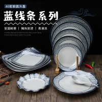 仿瓷密胺盤子耐摔餐具自助餐商用塑料碟子圓盤火鍋菜盤快餐盤加厚