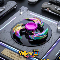 Fidget Spinner Metal Rainbow Abstract Wind Tornado Bahan Besi Metalik Berkualitas Cocok Untuk Semua 