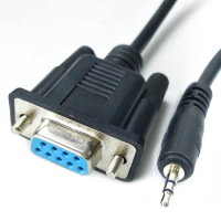Computer Nine-pin DB9 to MINI Audio Head RS232 DB9 to Small Earphone Plug RS232 Serial Debugging Line 1.8m
