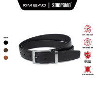 Thắt Lưng Nam SMERALDO SM KK M5 3F CB Da Bò Ý Cao Cấp Khóa Kim 3F Bền Đẹp, Sang Trọng