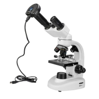 SVBONY SV605 40x-1600x Microscopes Electron Binocular with Science Kits, Dual LED Illumination with 