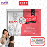 Champ's Pet Choice - RAW DOG FOO SALMON & DUCK with Romaine Lettuce, Sweet Potato, & Mixed Berries