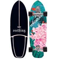Land Surf Skate Board, S7 Sport, Carving Pumping Board, Longboard, Outdoor Cruiser Skateboard, 75cm