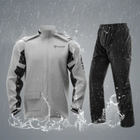 Motorcycle Jacket Waterproof Motorcycle Raincoat TPU Compound Waterproof Fabric Jacket Raincoat Three Layer Waterproof M-3XL