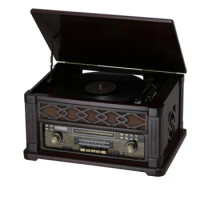 Turntable phono CD/MP3 player with AM/FM radio, Encoding function