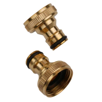 Fitting 3/4\\\" To 1/2\\\" INCH Brass Garden Faucet Hose Tap Water Adapter Connector Connector Watering Spray Nozzle