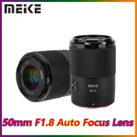 Meike Full Frame 50mm F1.8 Auto Focus Large Aperture Portrait Lens (STM Motor) for Nikon Z-mount Z50 Z5 Z6 Z7 Mirrorless Camera