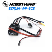 Hobbywing EZRUN WP SC8 120A Waterproof Brushless ESC Speed Controller 2-4S Lipo Fit 3660 3674 Motor For 1/10 1/8 RC Car