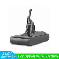 4000mAh For Dyson V6 V8 Rechargeable Battery 21.6V Lithium ion Batteries Large Capacity For Dyson V8 Series Vacuum Cleaner New