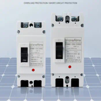 2P 500V Solar MCCB DC Breaker 100A 250A DC Moulded Case Circuit Breaker Photovoltaic PV Overload Protection Switch VaneAims