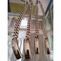 Gelang Pria Monel Stainless Steel Rantai Slup