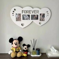 Bingkai Foto Love Frame Persegi Hiasan Dinding Custom Wall Tembok Mika