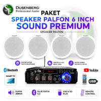 Paket 4 Speaker Plafon 6 Inch DUSENBERG Bluetooth – Sound Premium untuk Cafe, Restoran, Kantor & Rum