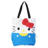 小禮堂 Hello Kitty x Potetan 棉質造型側背袋 (全身款)