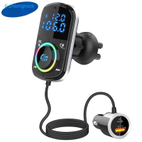 เครื่องเล่น MP3 ในรถยนต์ขนาด 1.1 นิ้ว บลูทูธ ฟังก์ชันแฮนด์ฟรี ตัวส่งสัญญาณ FM และช่องเสียบการ์ด รองร