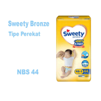Sweety Bronze Comfort Tipe Perekat - Sweety NB-S 44 - Popok Sweety - Popok Bayi Sweety - Sweety Dry