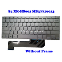 Laptop Keyboard For Jumper EZBook S4 XK-HS002 MB27716023 English US Silver NO Frame