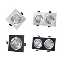 Embedded Dimmable LED Downlight 7W10W14W20W Epistar Chip COB Spot Lights Ceiling Lamp AC90-260V For Home illumination