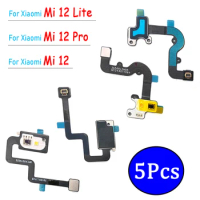5Pcs，NEW For Xiaomi Mi 12 / Mi 12 Pro / Mi 12 Lite Proximity Distance Sensing Connector Ambient Flash Light Sensor Flex Cable