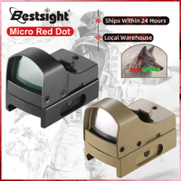 Bestsight Mini Red Dot Sight Red Dot Red Dot Scope Reflex With 20mm Rail Mount Optics Rifle Scope