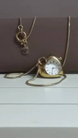 Juicy Couture Gold Plated Steel Heart Watch Pendant and Necklace 1900492