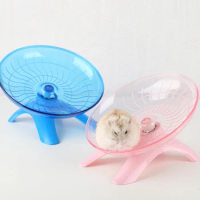 1 PCS Random Color Pet Hamster Flying Saucer Exercise Squirrel Wheel Hamster Mouse Running Disc Rat Toy Small Animal Accessories