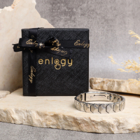 Gelang Enlogy - Silver | Gelang Teknologi Enlogy Luxury Tech Bracelet | Gelang Anti Radiasi Gelang K