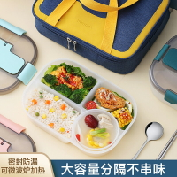 微波爐加熱飯盒便攜便當盒可帶湯學生日式餐盒上班族套裝餐盤分格