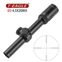 T-EAGLE Optics EO 4.5X20WA Tactical Rifle Scope Wide Angle Hunting Scope Fixed Optics Sniper Airsoft Air Gun