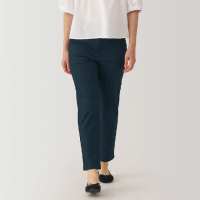【MUJI 無印良品】女彈性綾織合身錐形褲(共4色)