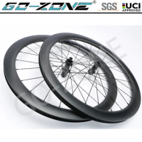 Carbon Road Disc Wheels 700c Tubular / Clincher Tubeless GOZONE RD305 Center Lock Or 6 Bolt Disc Wheelset