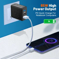 65W USB Charger For Xiaomi Huawei Samsung High Speed Charging Charger Mobile Phone Charger QC3.0 Fast Charging Adapter
