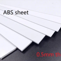 0.5mm thick Building sand table model diy plastic plate white black ABS wall board transformation board ABS Panel abs sheet