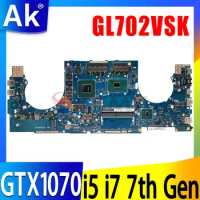 GL702VS Mainboard For ASUS S7VS GL702V GL702VSK Laptop Motherboard i5-7300HQ i7-7700HQ CPU GTX1070-8G