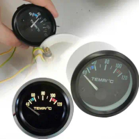 2" 52mm Digital Car Water Temp Temperature Gauge 12V Sensor 40-120℃ Joint With Meter With Water Pipe Adapter Auto LED Temp X8F8