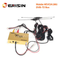 Erisin ES338-L Car Digital HDTV DVB-T2/T Receiver HEVC H.265 H.264 HDMI-Compatible USB Mobile TV Box for ES81XX ES51XX ES27XX