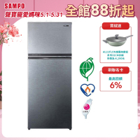 SAMPO聲寶 610公升2級能效經典系列定頻右開雙門冰箱SR-C61G(K3)