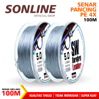 SONLINE Tali Pancing PE X4 SW 100M Senar Pancing Fishing Line Alat Ikan