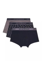 Emporio Armani Men’s 3Pack Cotton Underwear Boxer Briefs in Navy/Grey/Navy EM000370 AF10779 MC066