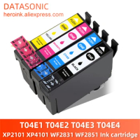 T04E1 T04E2 T04E3 T04E4 compatible ink cartridge with Dye ink for Epson Expression Home XP2101 XP4101 WorkForce WF-2831 WF-2851