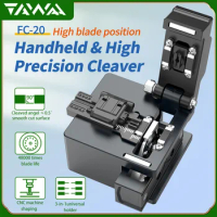 Handheld Optical Fiber Cleaver TAWAA FC-20 Optical Fiber Cleaver Fiber Cutter 3-in-1 Universal Holder (48000 Times Blade Life)