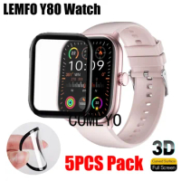 5PCS For LEMFO Y80 Smart watch Screen Protector Protective 3D Full Cover Curved Soft Film