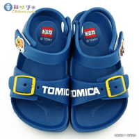 Tomica多美汽車 漢堡車X薯條車 輕量涼鞋 TM1829 藍【童鞋城堡旗艦店】